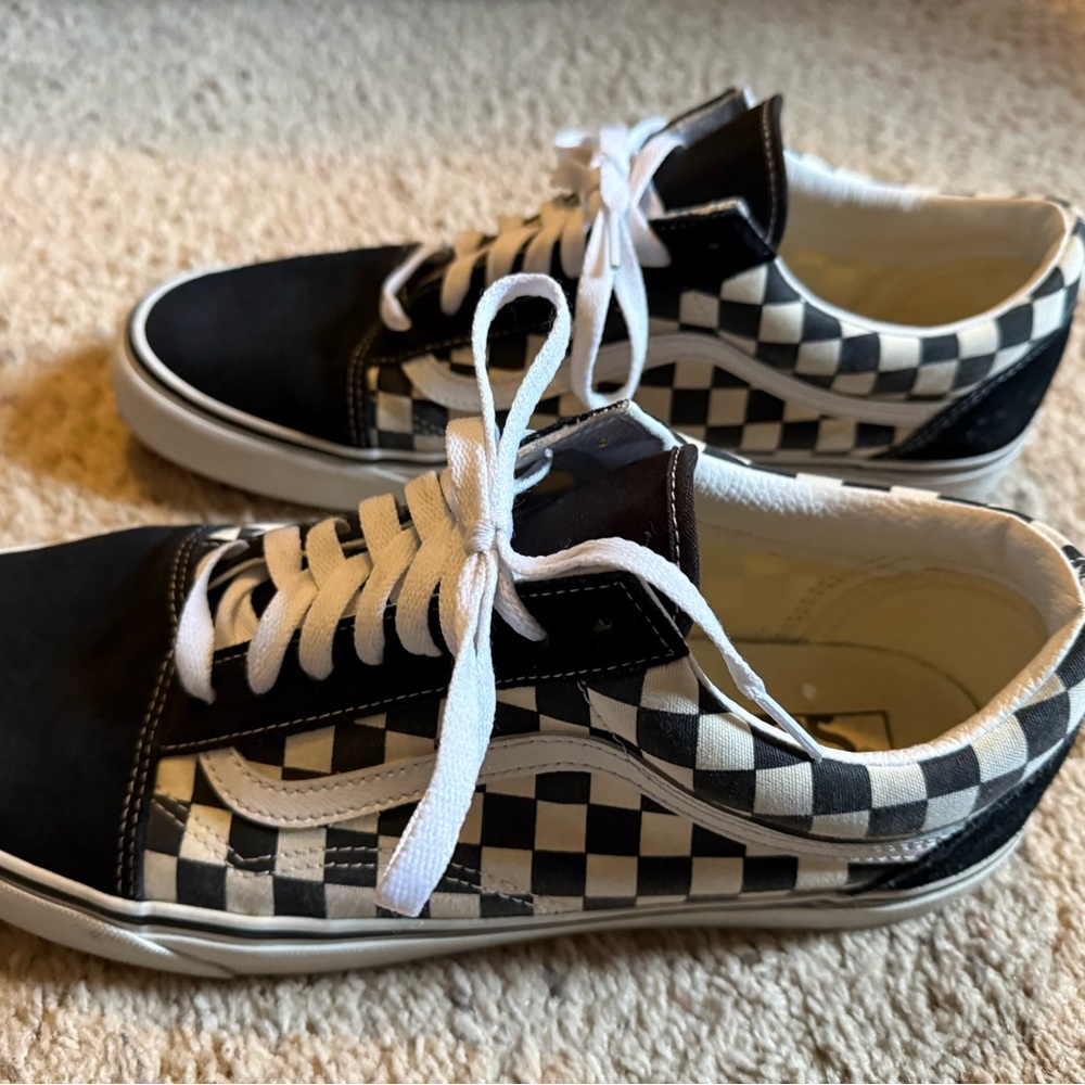 Vans Black and White Checkered Sneakers